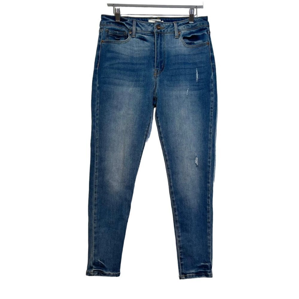 Bohme High Rise Skinny Medium Wash Jean Size 29 Distressed